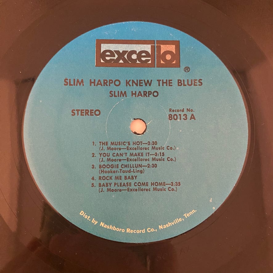 Slim Harpo – Slim Harpo Knew The Blues LP USED VG++/VG+ - Image 3