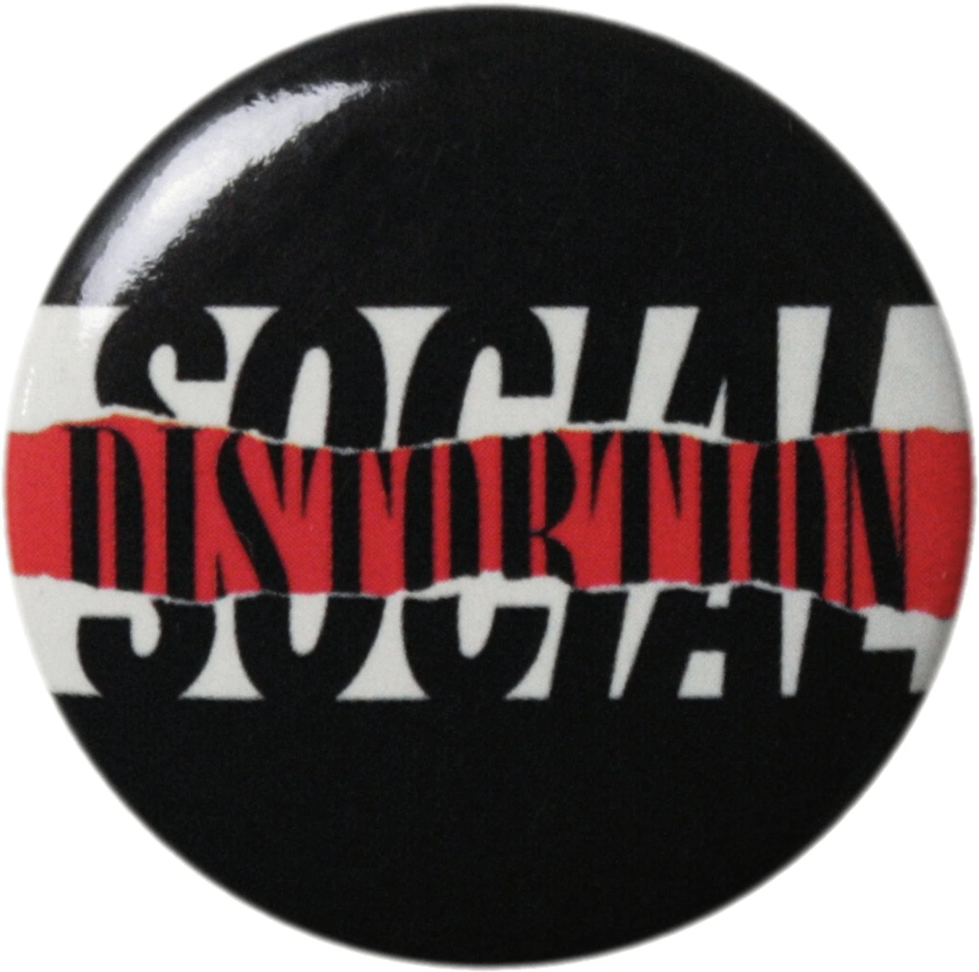 SOCIAL DISTORTION - Ripped 1.25  inch Pin-on Button
