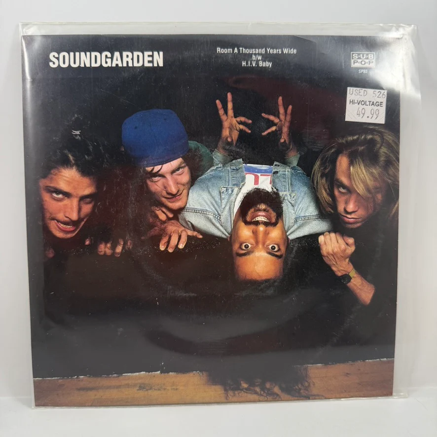 Soundgarden – Room A Thousand Years Wide b/w H.I.V. Baby 7" USED Vinyl VG++/VG+