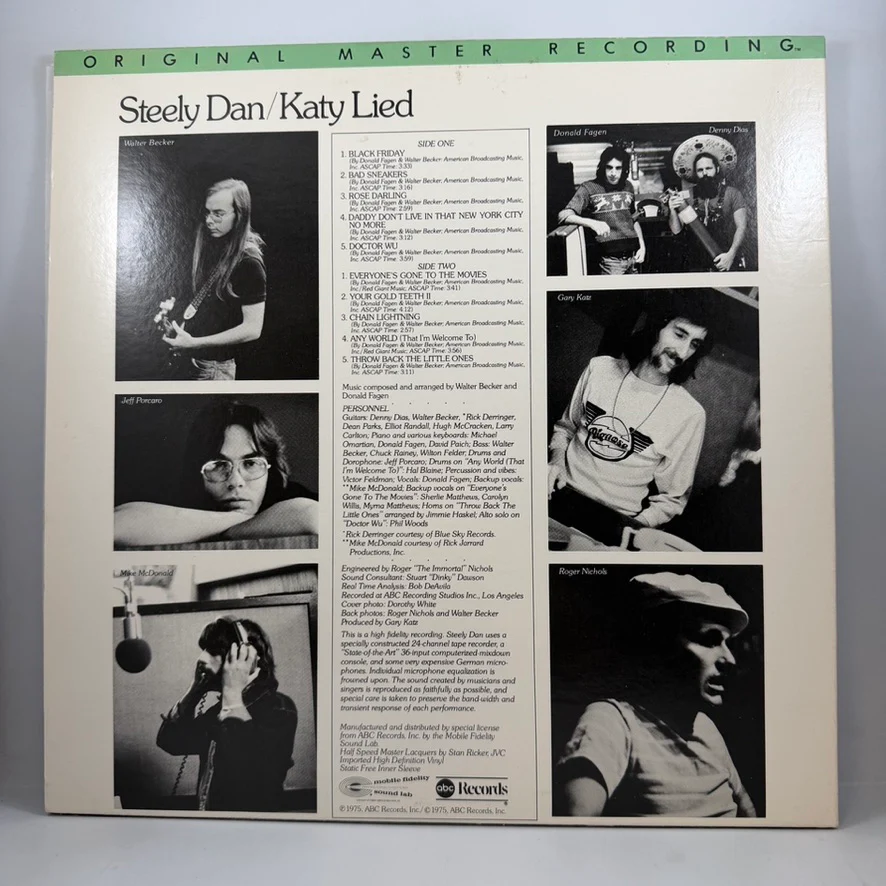 Steely Dan – Katy Lied LP USED Vinyl VG+/VG+ Audiophile - Image 2