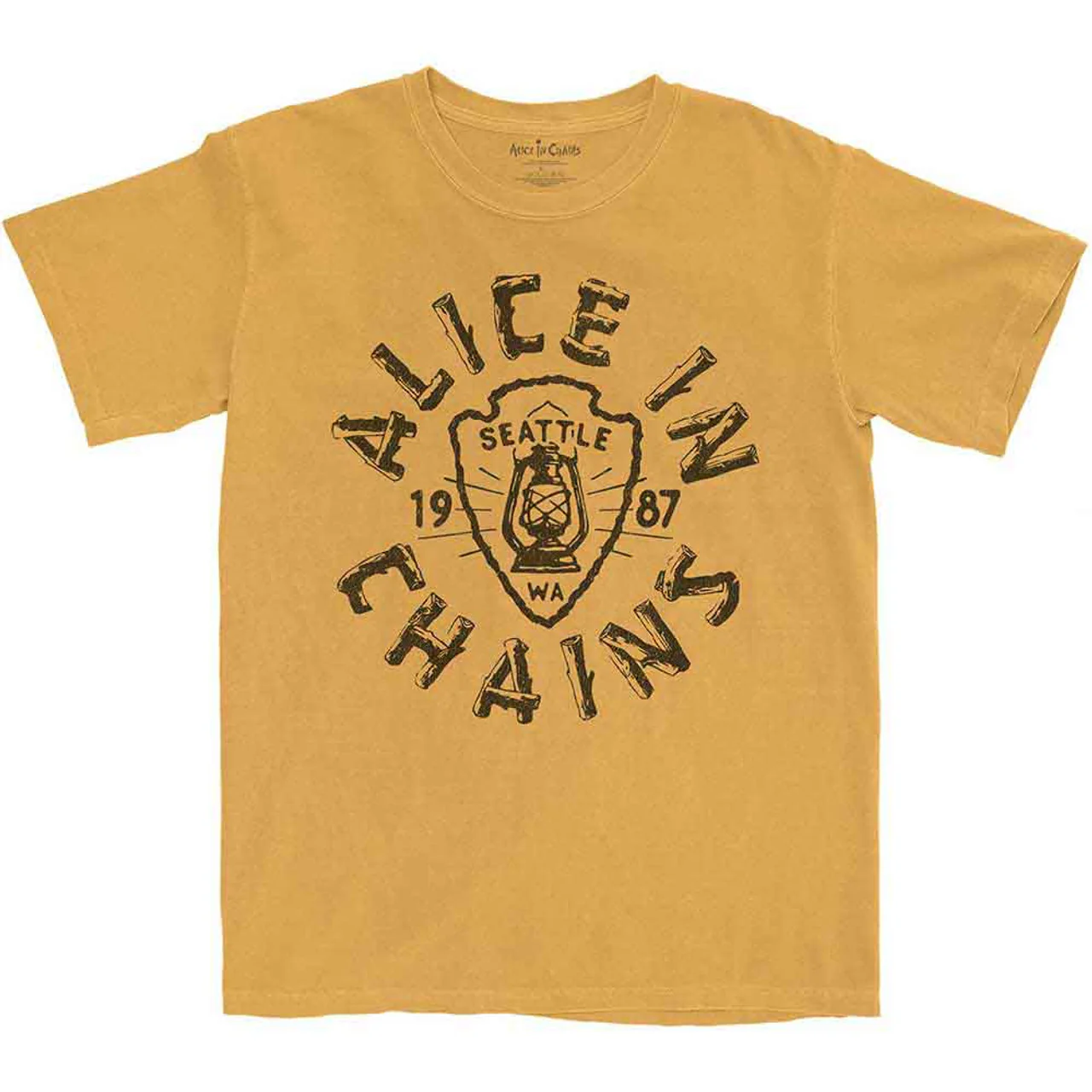 Alice In Chains Unisex T-Shirt: Lantern (Yellow) - Image 3