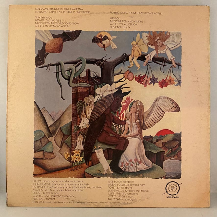 Sun Ra And His Myth Science Arkestra – Angels And Demons At Play LP USED VG++/VG 1974 White Label Promo - Image 2