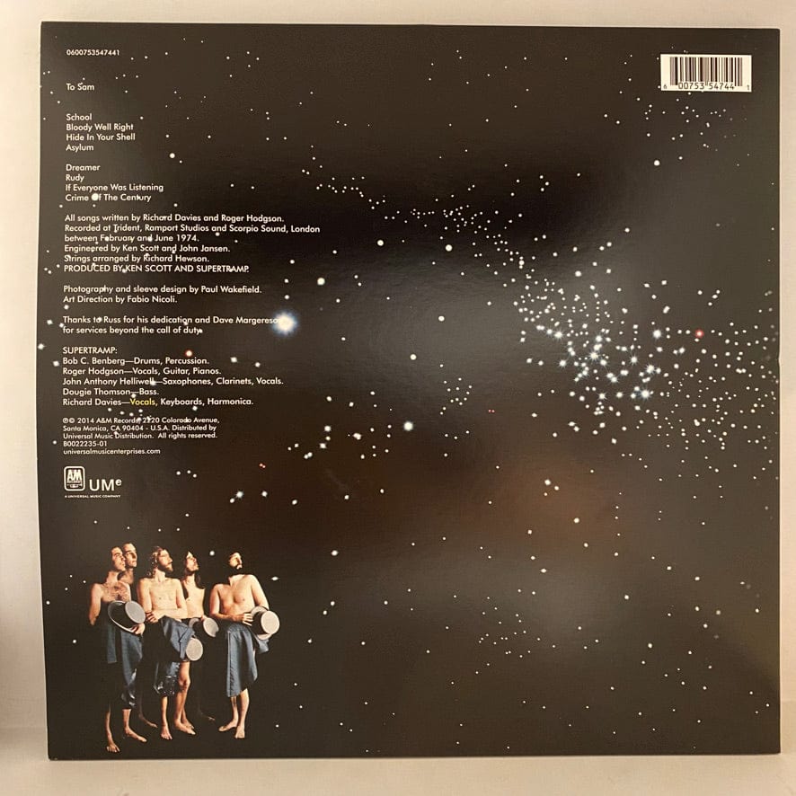 Supertramp – Crime Of The Century LP USED VG++/VG+ 2014 Pressing - Image 2