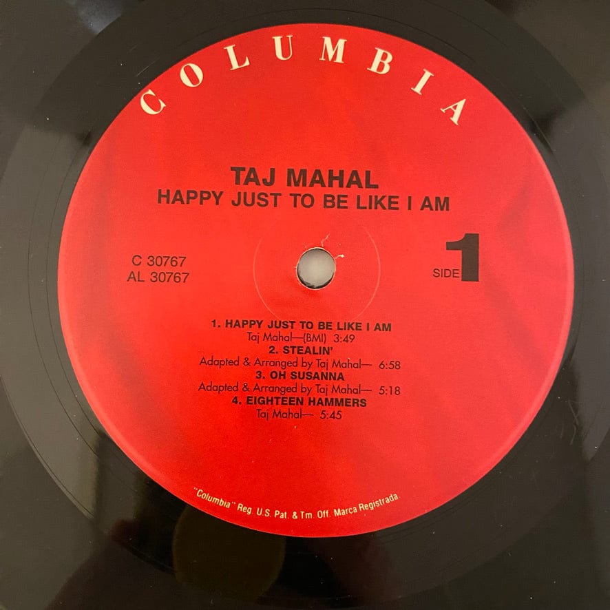 Taj Mahal – Happy Just To Be Like I Am LP USED VG++/VG++ - Image 3