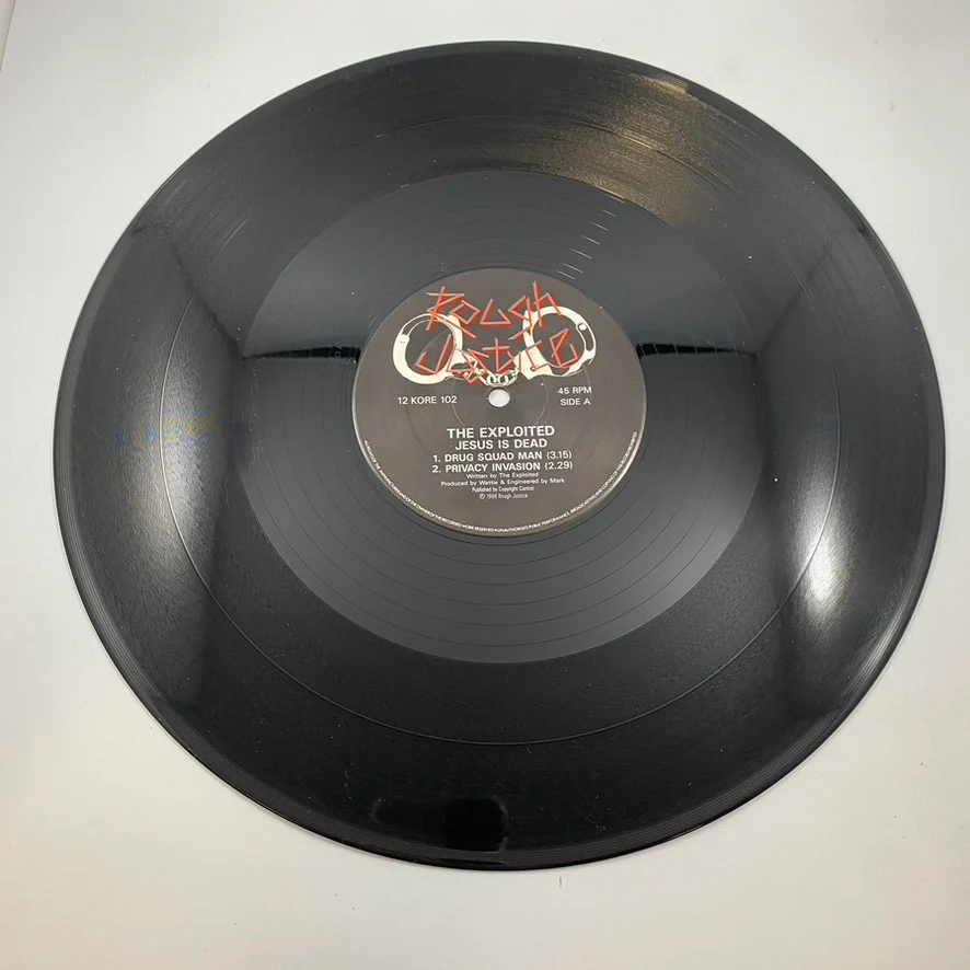 The Exploited – Jesus Is Dead EP LP USED Vinyl VG+/VG - Image 3