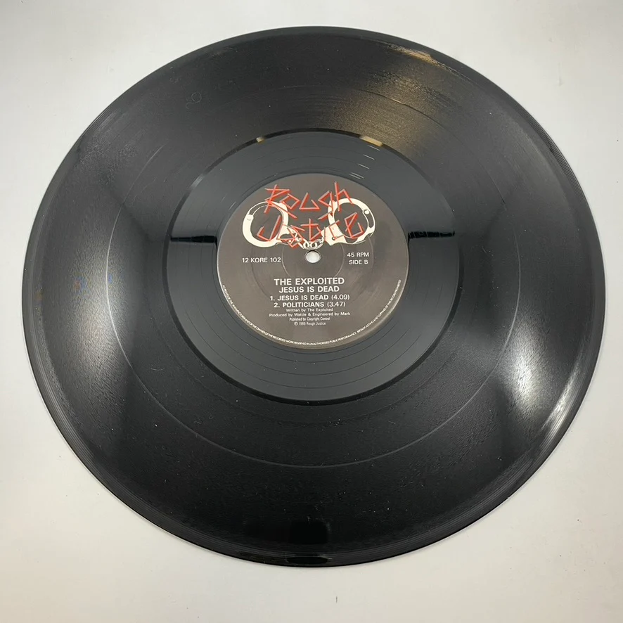 The Exploited – Jesus Is Dead EP LP USED Vinyl VG+/VG - Image 4