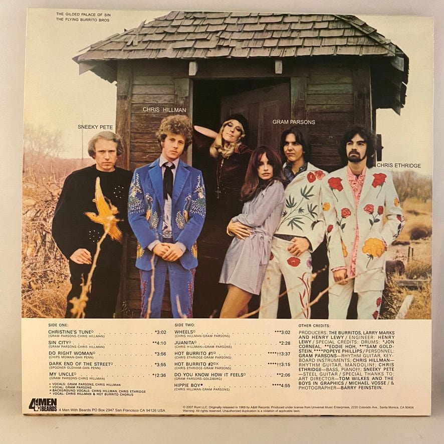 The Flying Burrito Bros – The Gilded Palace Of Sin LP USED NM/VG++ 180 Gram - Image 3