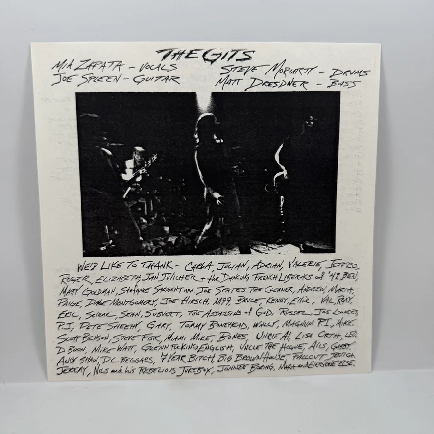 The Gits – Precious Blood 7" USED Vinyl VG++/NM - Image 3