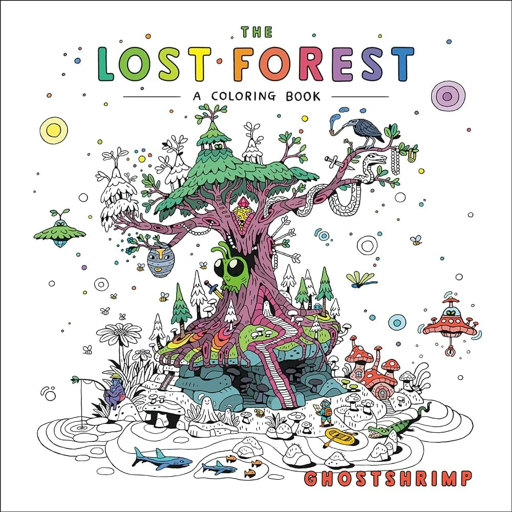 The Lost Forest: A Coloring Book by GHOSTSHRIMP