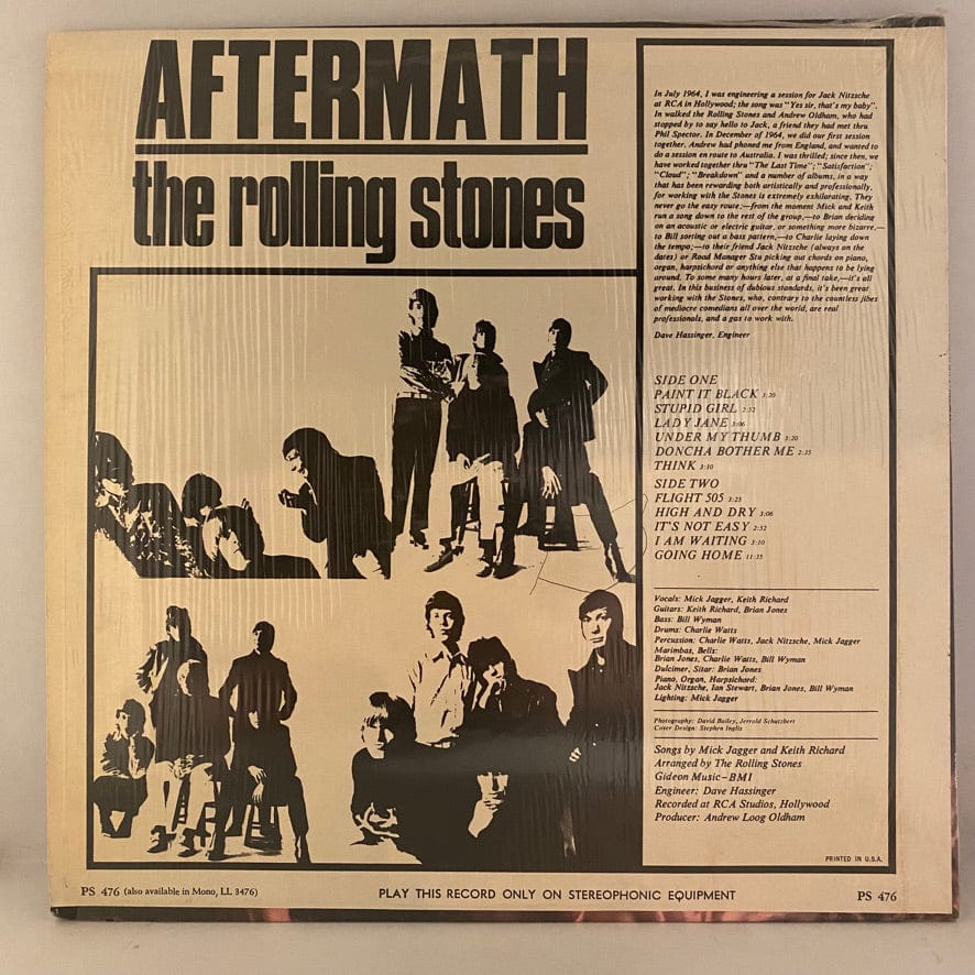 The Rolling Stones – Aftermath LP USED VG++/VG++ 1966 Stereo Pressing - Image 2