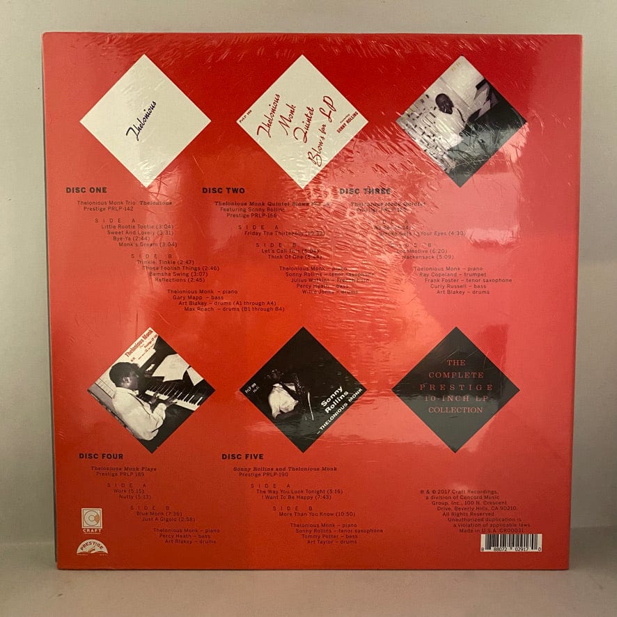 Thelonious Monk – The Complete Prestige 10-Inch LP Collection 5LP 10" Box Set USED NOS STILL SEALED - Image 2