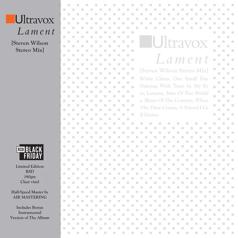 Ultravox - Lament [Steven Wilson Stereo Mix] 2LP NEW RSD BF 2024