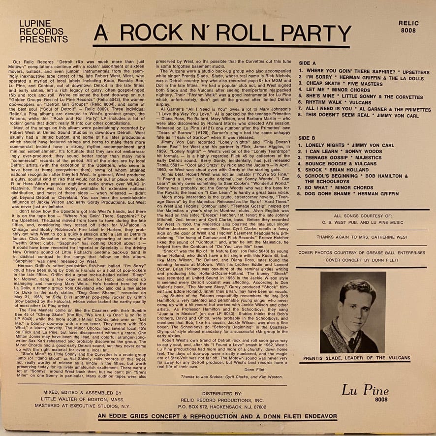 Various – A Rock N' Roll Party LP USED NM/VG++ - Image 2