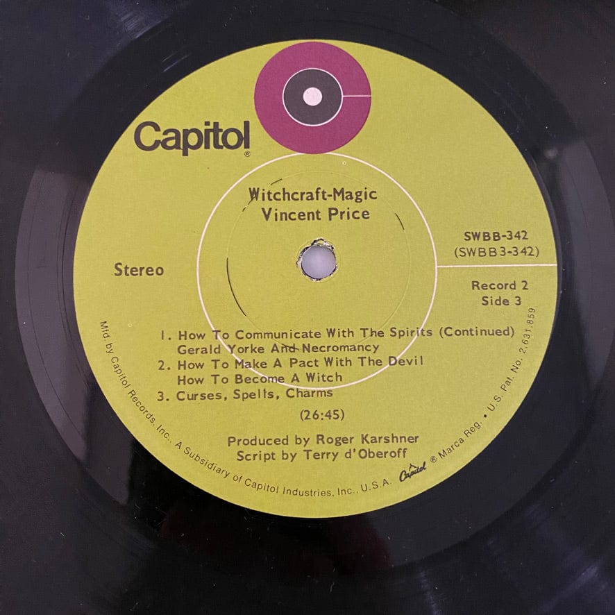 Vincent Price – Witchcraft - Magic: An Adventure In Demonology 2LP USED VG+/VG 1969 Pressing - Image 10