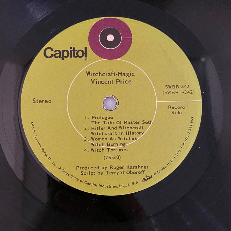 Vincent Price – Witchcraft - Magic: An Adventure In Demonology 2LP USED VG+/VG 1969 Pressing - Image 8