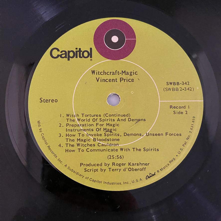 Vincent Price – Witchcraft - Magic: An Adventure In Demonology 2LP USED VG+/VG 1969 Pressing - Image 9