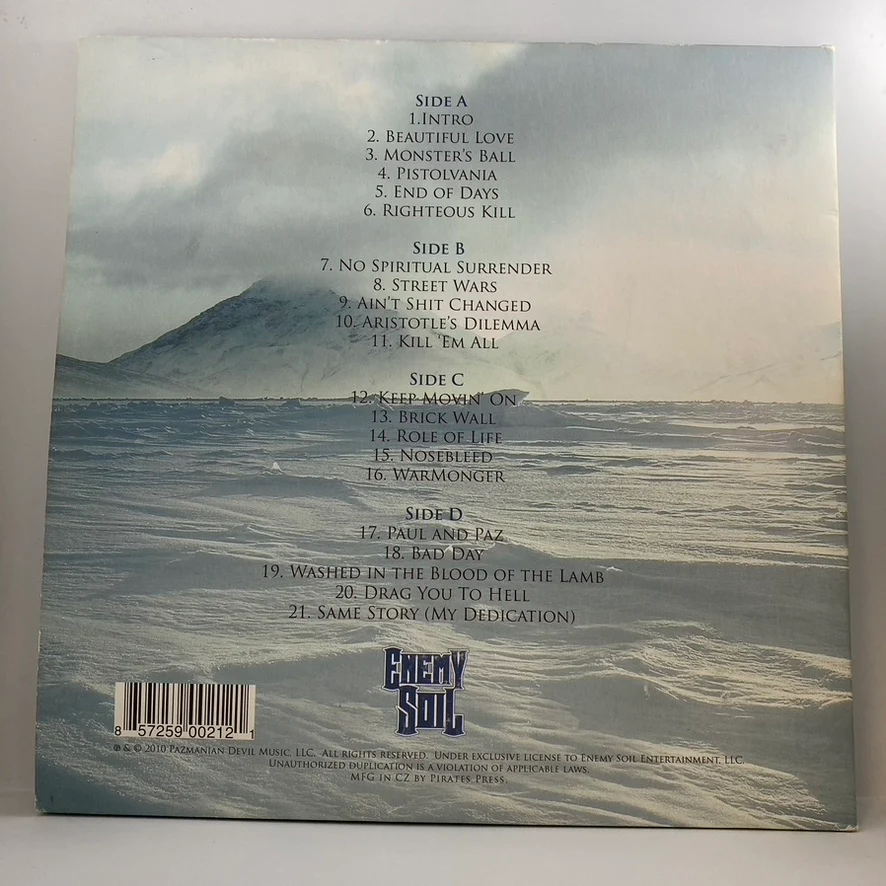 Vinnie Paz – Season Of The Assassin LP USED Vinyl VG+/ VG+ Blue and Gray Color Vinyl LTD Edition - Image 2