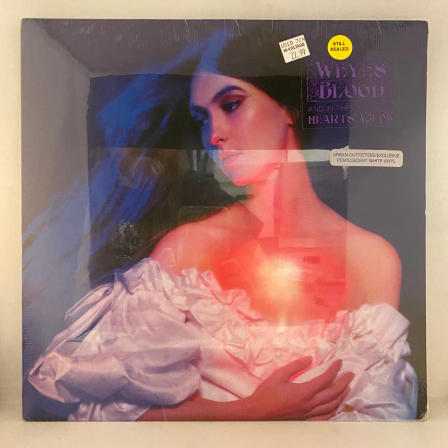 Weyes Blood – And In The Darkness, Hearts Aglow LP USED NOS STILL SEALED White Vinyl