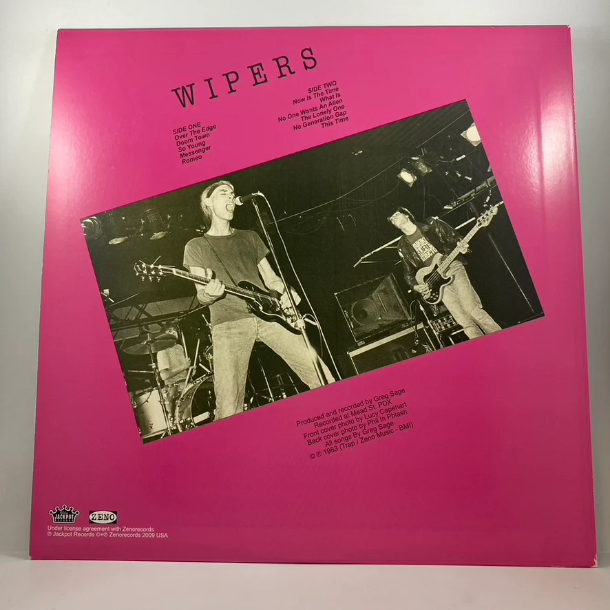 Wipers – Over The Edge LP USED Vinyl VG+/VG+ - Image 2